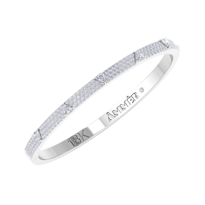 PEAK BANGLE IN WHITE DIAMONDS