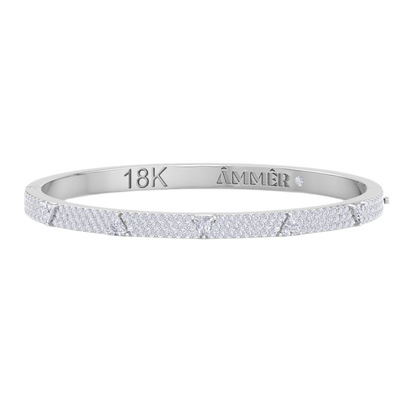 PEAK BANGLE IN WHITE DIAMONDS