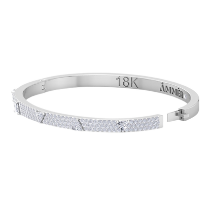 PEAK BANGLE IN WHITE DIAMONDS