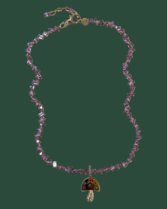 PINK SAPPHIRE NECKLACE