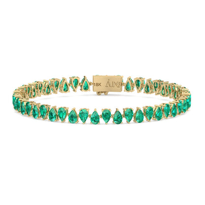 Heliconia Emerald Bracelet