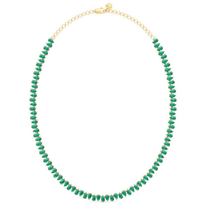 Heliconia Emerald Necklace