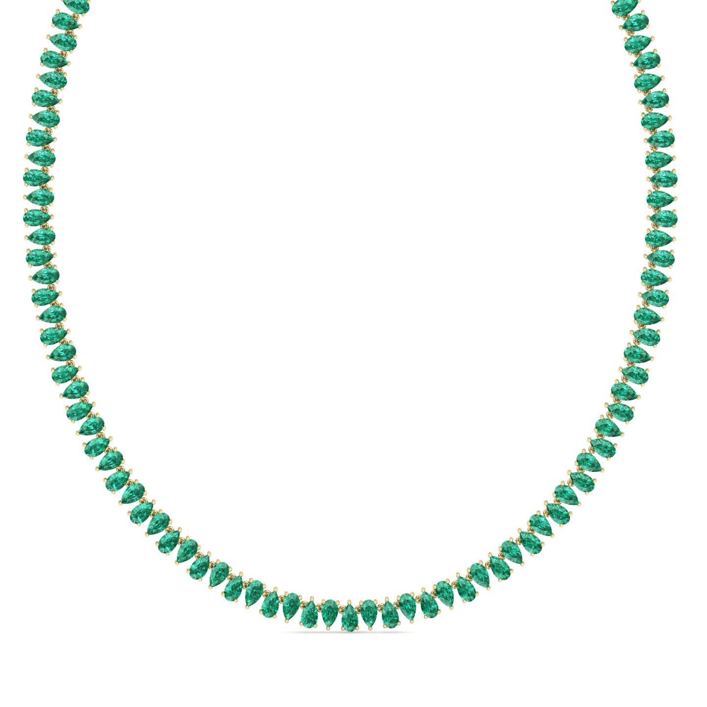 Heliconia Emerald Necklace