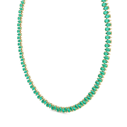 Heliconia Emerald Necklace