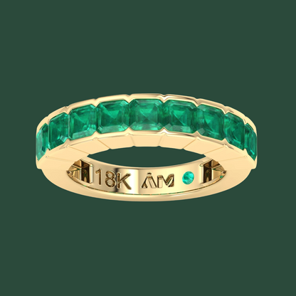 ASSCHER EMERALD BAND