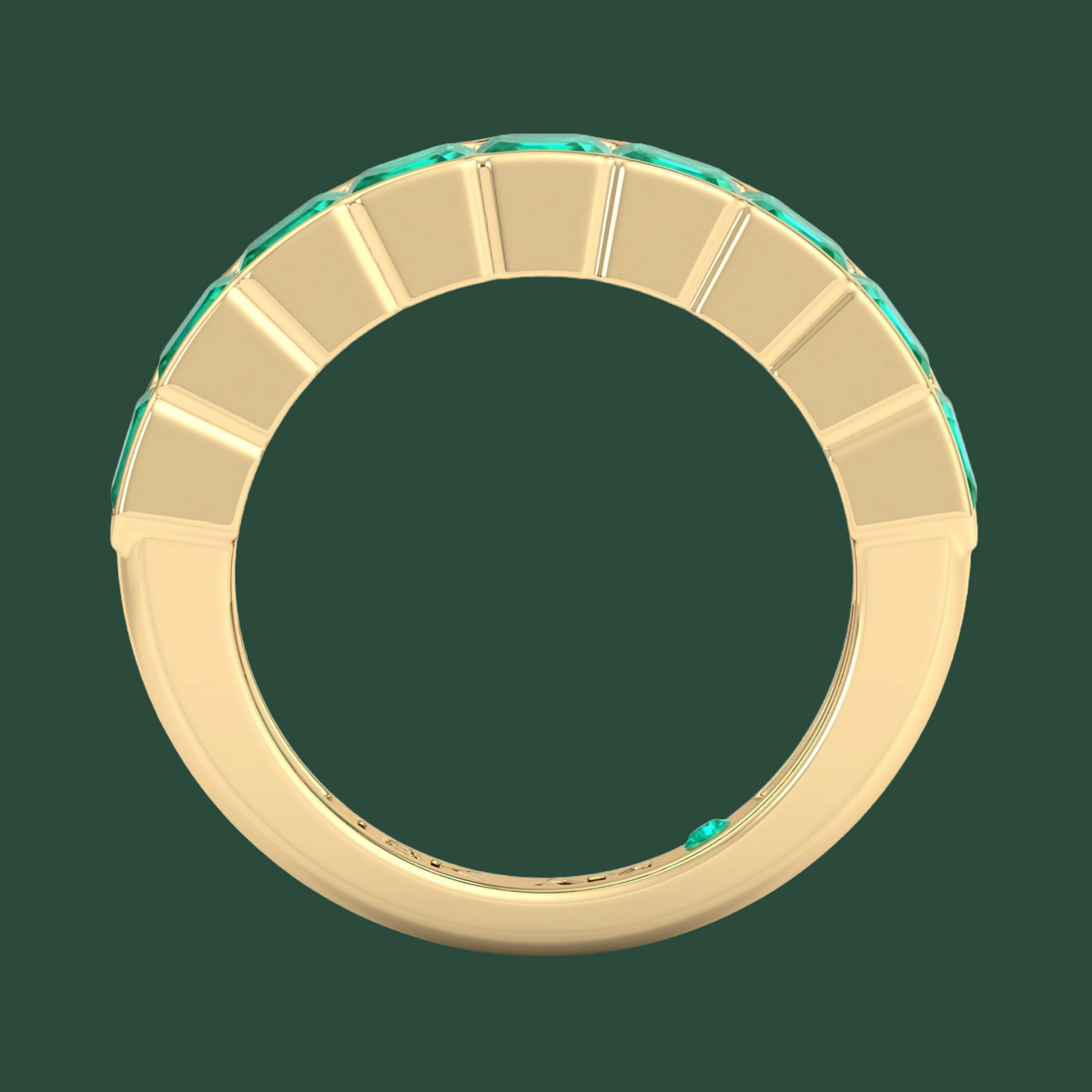 ASSCHER EMERALD BAND