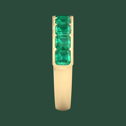 ASSCHER EMERALD BAND