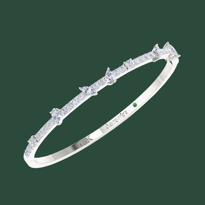 MULTI-SHAPE DIAMOND BANGLE