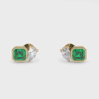 Maroa Two-tone Large Studs