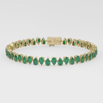 Heliconia Emerald Bracelet