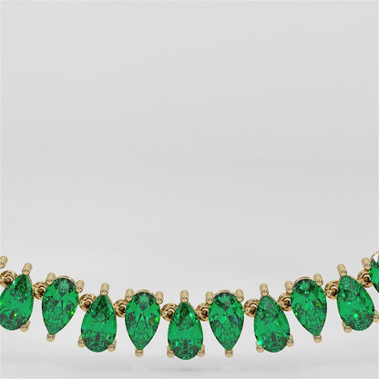 Heliconia Emerald Necklace